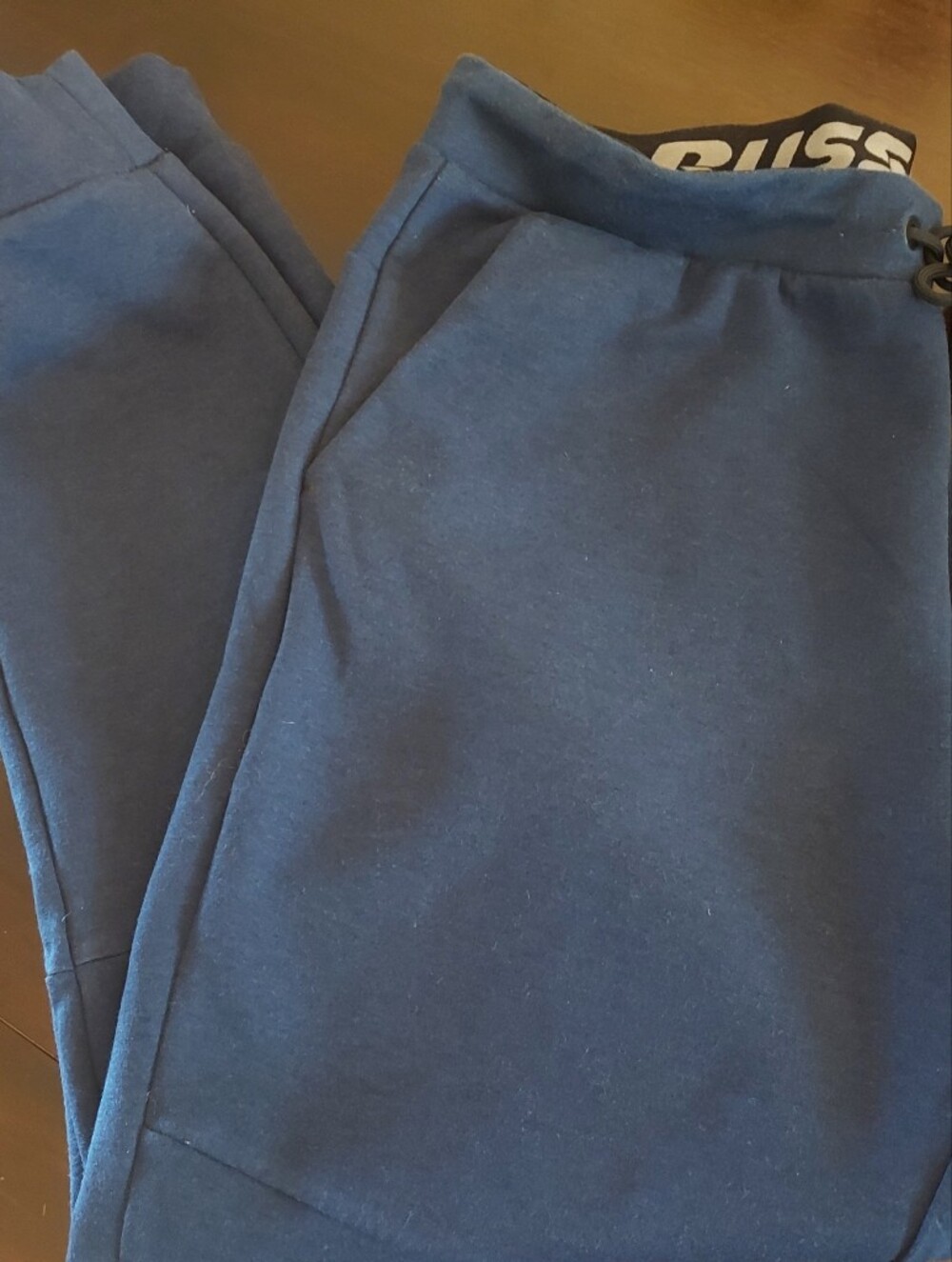 Russell Athletic Navy Blue Fusion Knit Jogger Pants. Unisex. Sz L